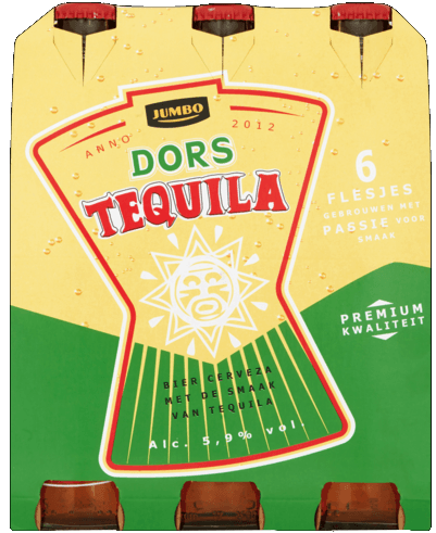 Dors Tequila set van 6 flesjes á 0,33 liter Dors Tequila set van 6 flesjes á 0,33 liter